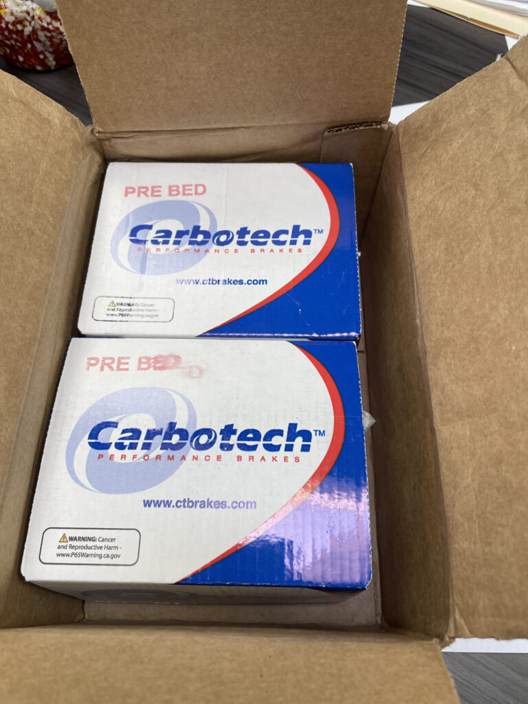 Carbotech brake pads at Atomic Autosports