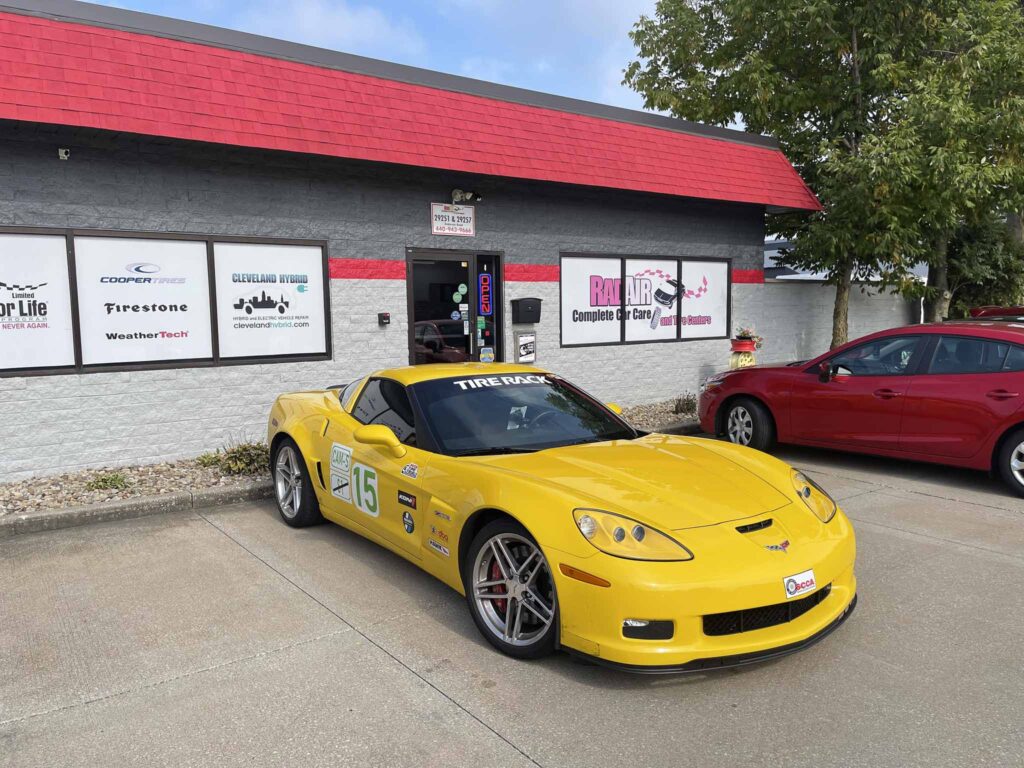 yellow race car ohio