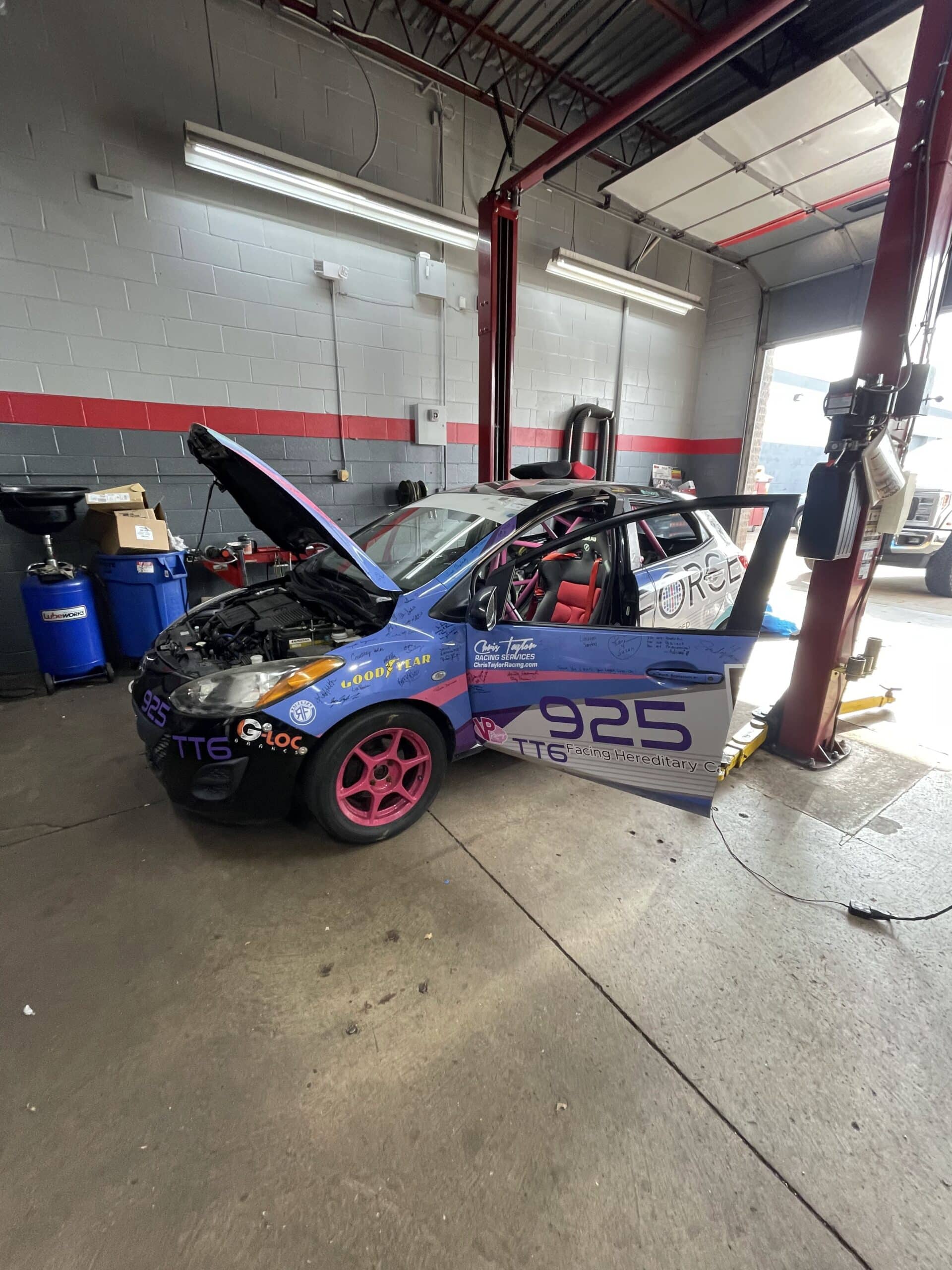 2013 Mazda 2 B-Spec race car build at Atomic Autosports