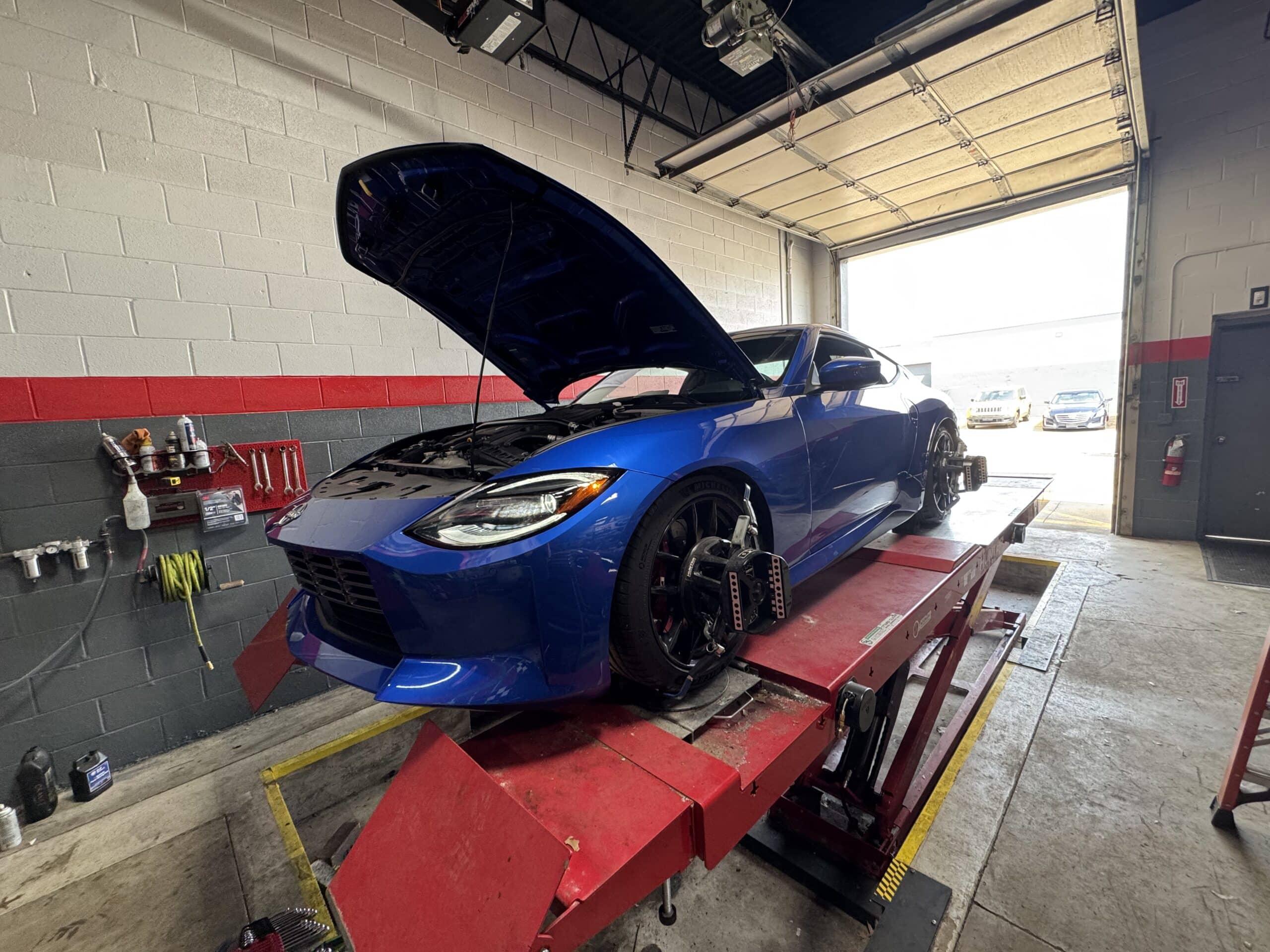 2025 Nissan Z Performance 3.0L — track alignment and calibration at Atomic Autosports