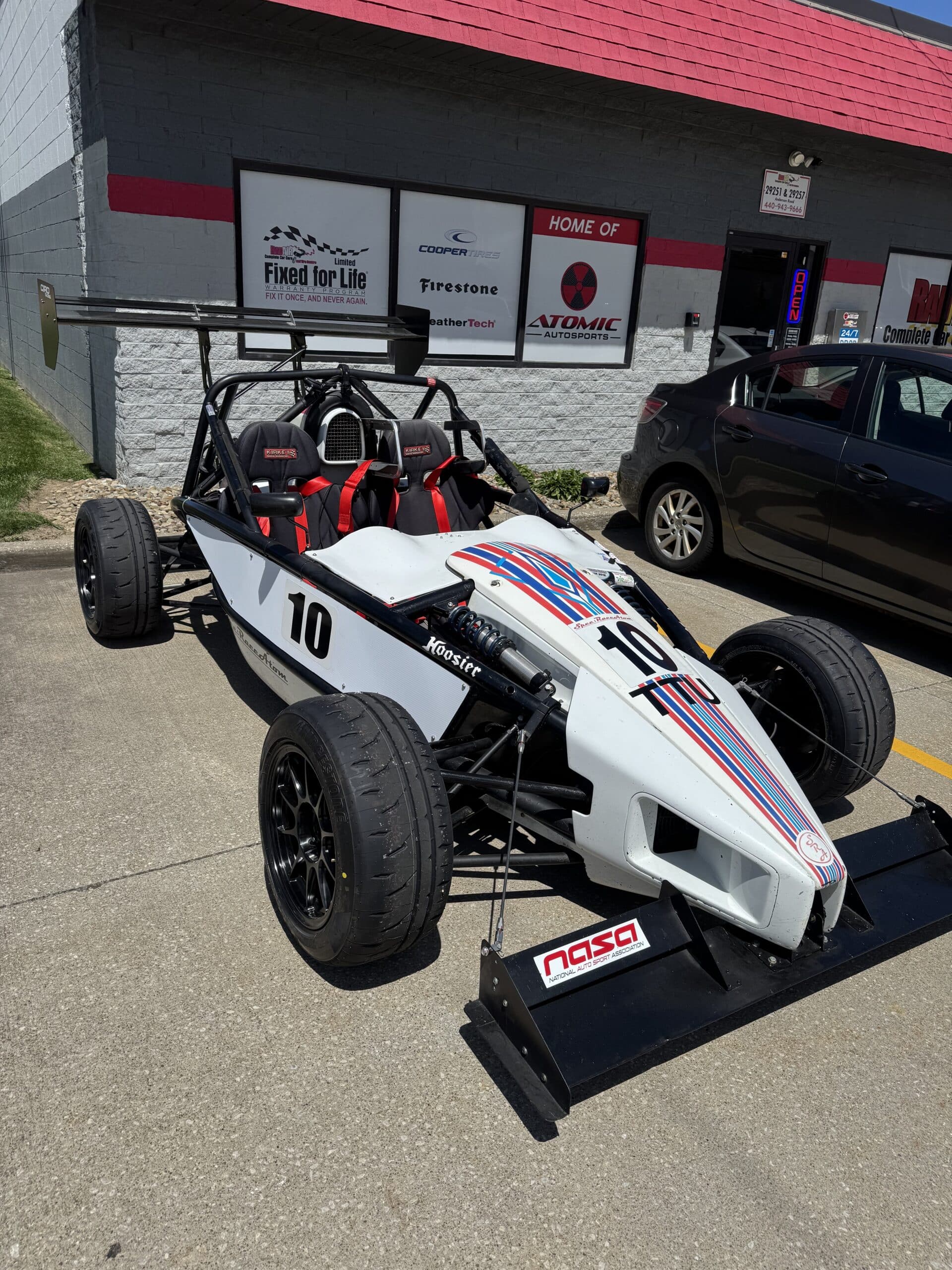 2011 Ariel Atom — exposed chassis on the shop floor