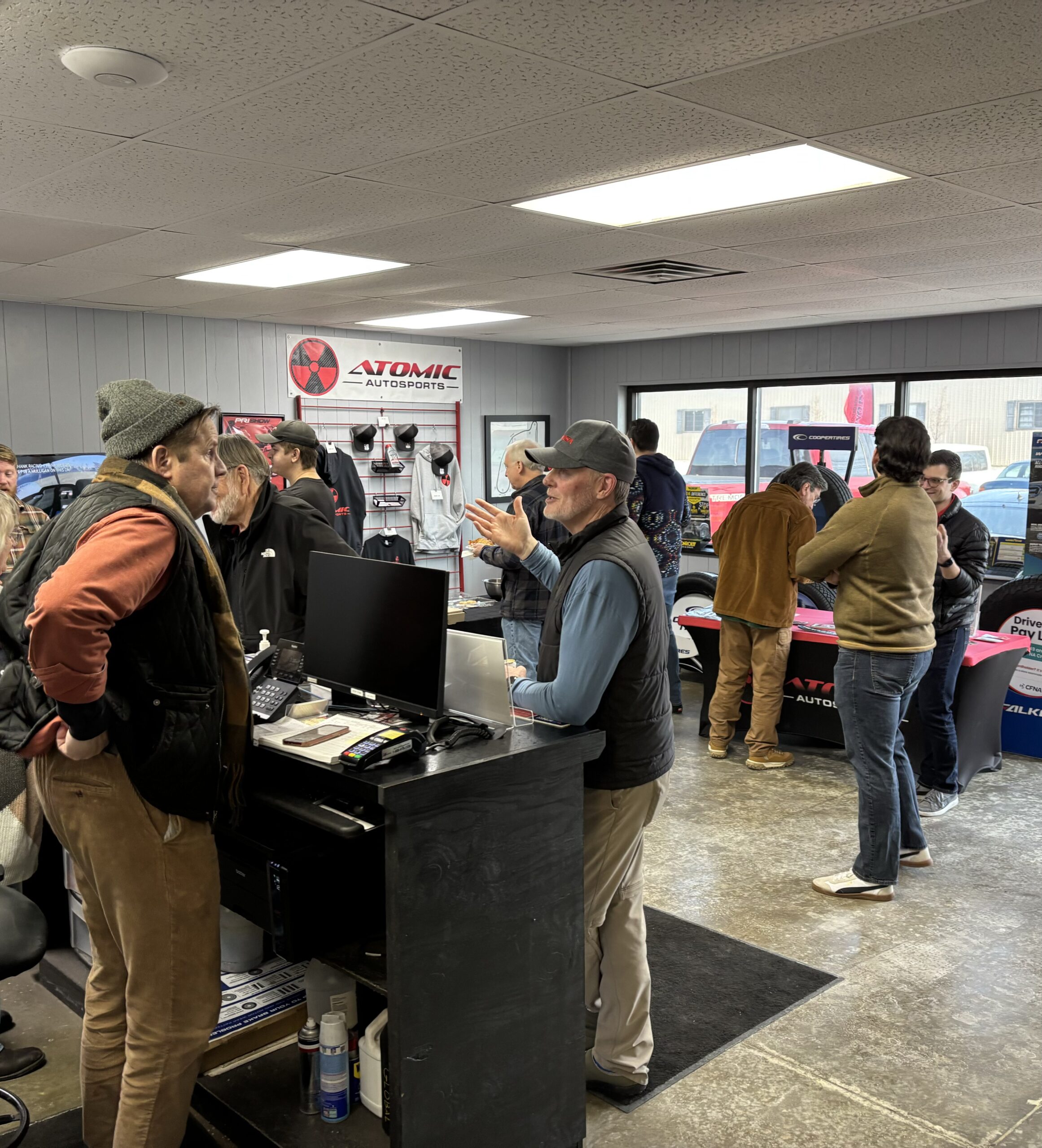 Last year's Petit Le Mans watch party at Atomic Autosports in Wickliffe, Ohio